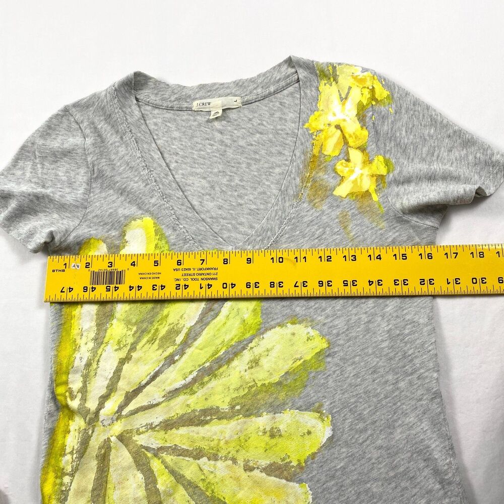 J Crew Cotton Tops Floral Tunic Short Sleeve Womens Large Lot of 3 Boho Artsy - Picture 10 of 12